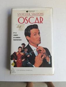 1991 OSCAR Sylvester Stallone VHS Video big Box Clam Shell Super Rare AUS PAL  - Picture 1 of 4