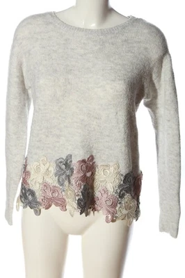 SPRINGFIELD Rundhalspullover Damen Pullover Gr. DE 36 hellgrau Casual-Look - Bild 1 von 4