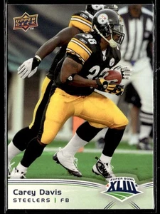 Juego de caja Upper Deck Super Bowl XLIII 2009 Carey Davis Pittsburgh Steelers #7 - Imagen 1 de 2