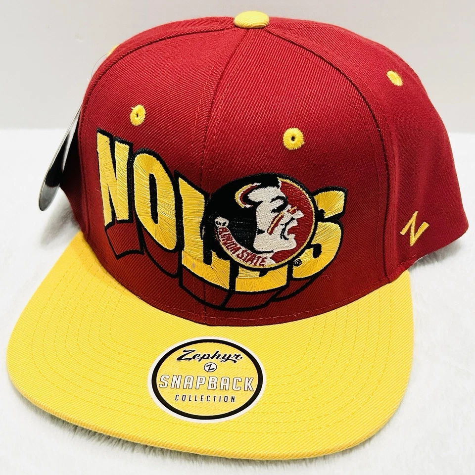 Zephyr Florida State Seminoles Retro Flashback Snapback Hat Cap Adjustable Red - Image 1 of 4