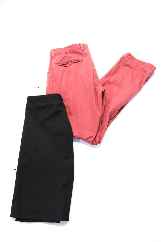 J Crew Women's Pockets Flat Front Straight Leg Casual Pant Pink Size 30 Lot 2 - Image 1 of 4