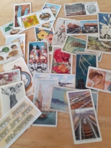 25 Vintage Cigarette Cards Mixed Job Lot - Military, Tech, Nature, Movies (B) - Picture 1 of 1