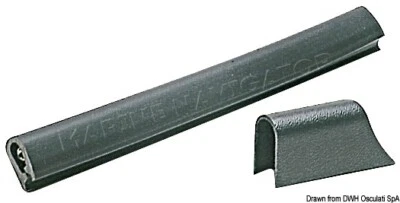 Perfil de guardabarros de PVC blanco Osculati 30x38 Foto 1 de 2