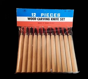 Wood Carving Knife Set: NEW in package- 12 pc. - Picture 1 of 3