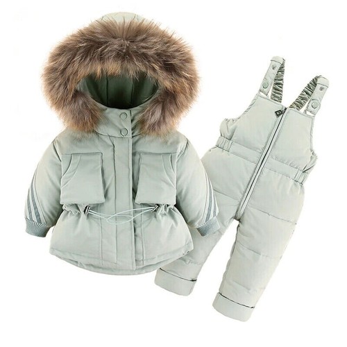 VETEMENTS Abiti Invernali 30 Gradi Piumino Giacca Tuta Bambina Bambino Spessa Calda Tuta da Neve