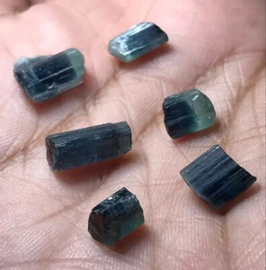 Indicolite Tourmaline Crystal Specimen from Afghanistan 20 Carats - Picture 1 of 2