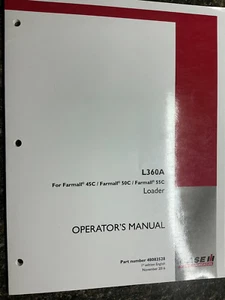Case L360A Farmall 45C, 50C, 55 C, Loader Operator's Manual - Imagen 1 de 4