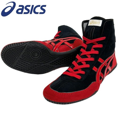 Scarpe da wrestling ASICS 1083A001 nero rosso rosso US9 JP26.5 EX EO (TWR900) successore