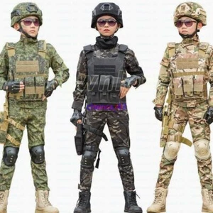 Children's Spring Autumn Camouflage Suit Special Forces Tactic Training Uniform - Picture 1 of 42