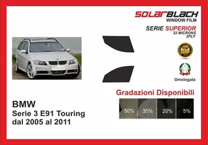 pellicola oscurante BMW serie 3 E91 Touring dal 2005-11 kit anteriore SUPERIOR - Imagen 1 de 1