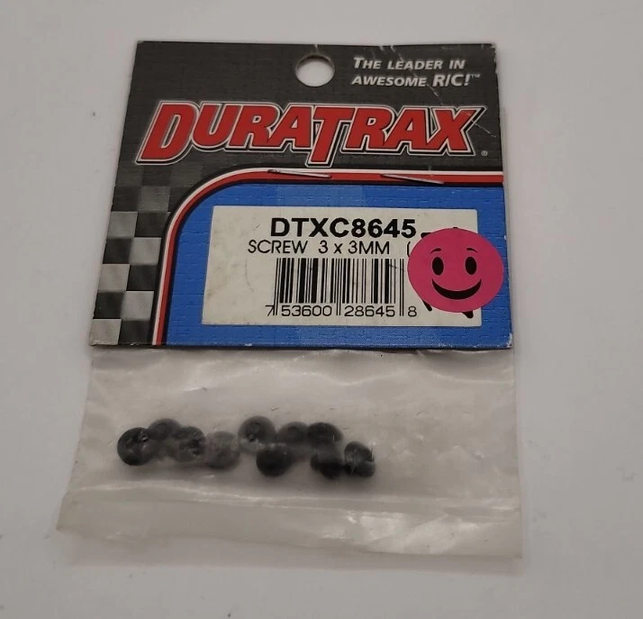 Duratrax Button Head Machine Screws 3x3mm Phillips Rc Hardware DTXC8645 - Image 1 of 1