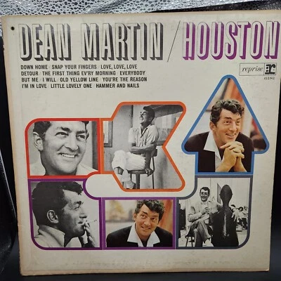Dean Martin Houston LP Vinyl Record Album Vintage 1960s  - Image 1 of 3