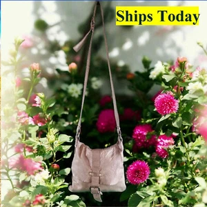 Civico 93 Brown Leather Crossbody Purse Shoulder Bag 12239 - Picture 1 of 8