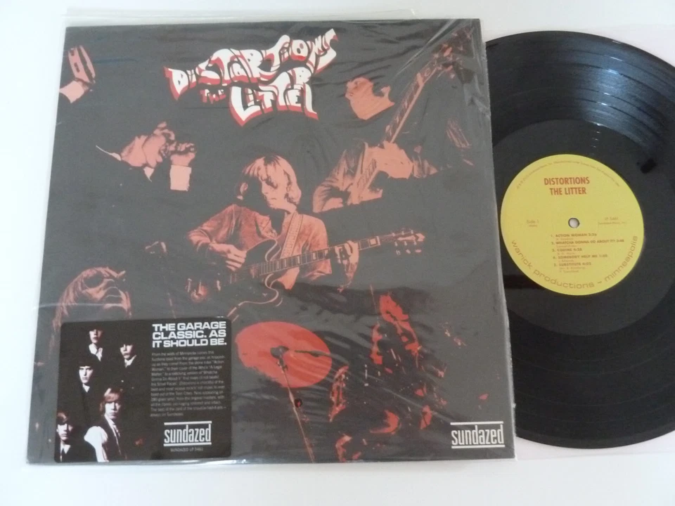 THE LITTER - DISTORTIONS LP SUNDAZED RE 2013 US MONO PRESS 1967 US GARAGE PSYCH - Photo 1/4