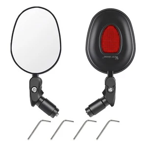 2PCS Bike Rear View Mirrors 360° Rotation Universal HD Handlebar Rearview Mir... - Picture 1 of 7