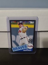 AUSTIN RILEY 2020 Topps 35th Anniversary 1985 Black 85TB-45 Braves #’d 217/299