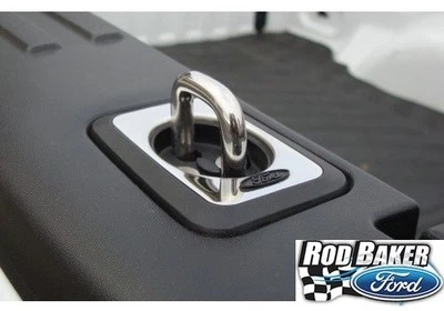 Ganchos de caçamba de aço inoxidável originais do fabricante Ford 2006 thru 2014 F-150 amarra (par) - Imagem 1 de 4