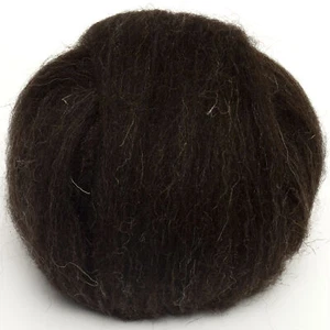 Black Welsh Top 100g Wool Roving Spinning Fibre for Needle Felting Hand Spinning - Picture 1 of 2