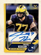 TREVOR KEEGAN 2023 Valiant Michigan Wolverines Certified Autograph Card /100