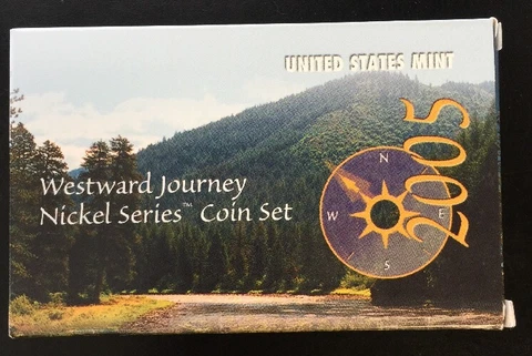 2005 U.S. MINT  Westward Journey Nickel Series Coin Set Complete Box & COA Cover