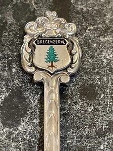 Cucchiaio vintage Bregenzerwald Austria 900 argento souvenir da collezione albero 4,25 - Foto 1 di 8