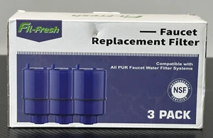 Fil-Fresh Wasserhahn Ersatzfilter kompatibel alle PUR Wasserhahn 3er Pack - Bild 1 von 7