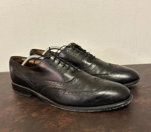 Allen Edmonds Chester Mens Wingtip Oxford Dress Shoes Black Leather 12.5 AA - Picture 1 of 6