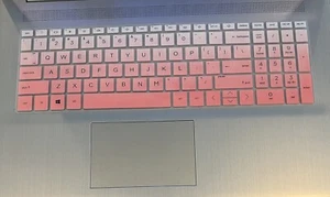 DAMMOMKO Silica Gel Keyboard Protective Film Ombre Pink with Keypad - A0009 - Picture 1 of 3