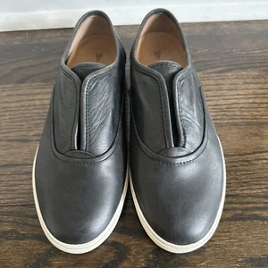 ZAPATILLAS DE MUJER FRYE MAYA CVO DE CUERO NEGRO ZAPATOS SIN CORDONES PLANTILLA CÓMODA- 8 - Imagen 1 de 11