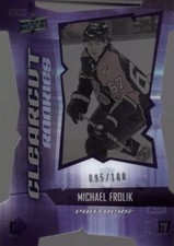 2008-09 Upper Deck Clear Cut Rookies #CCR31 Michael Frolik /100 - NM-MT