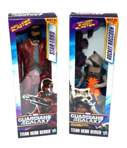 Guardians of the Galaxy TITAN HERO SERIES Figures Star-Lord Rocket Raccoon NIB - Picture 1 of 5