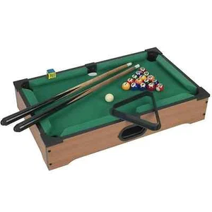 Mini Table Top Pool Table and Accessories 20 x 12 x 3.5 Inches Kids Games - Picture 1 of 8