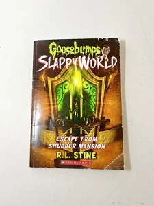 Gänsehaut Flucht aus Shudder Mansion Buch Slappyworld #5 RL Stine 2. Auflage - Bild 1 von 9
