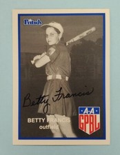 1995/96 Fritsch AAGPBL Betty Francis Signed Auto #66 Card