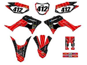 2019-2023 CRF 250 F RACE SERIES Red Senge Graphics Kit Compatible with Honda - Picture 1 of 10