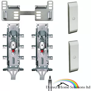 Pair Of Hafele Libra H2 Concealed Wall Hanger Brackets, Kitchen Mounting Cabinet - Picture 1 of 11