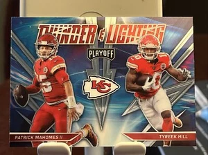 2021 Playoff - Patrick Mahomes & Tyreek Hill Thunder & Lightning Silver PRIZM - Picture 1 of 2