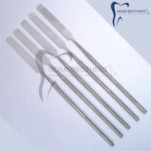 Set 6 Pezzi Spatola Cemento Dentale Strumenti di Miscelazione Acciaio Inox - Foto 1 di 2