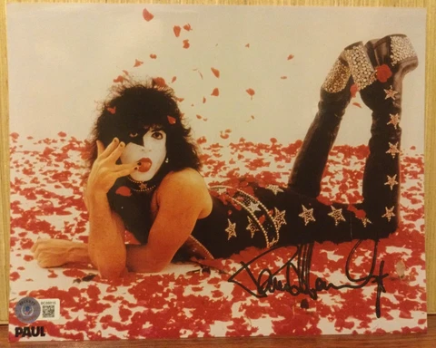 PAUL STANLEY SIGNED KISS STAR CHILD LOVE GUN 8X10 PHOTO B BECKETT BAS Cover