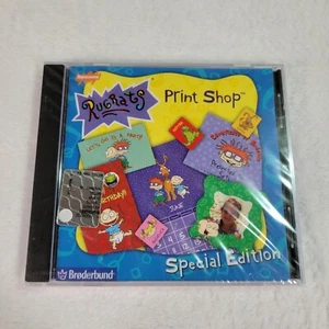 BRAND NEW Vintage 90s Nickelodeon Rugrats Print Shop CD Rom FACTORY SEALED NOS - Picture 1 of 3