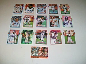 1989 Topps Minnesota Vikings Team Set 16 Zimmerman Doleman Browner A Carter - Bild 1 von 4