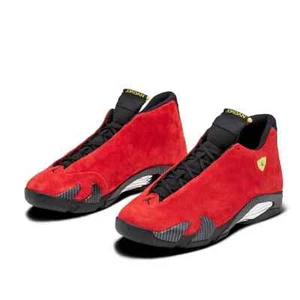 Nike Air Jordan 14 Retro "Ferrari" Challenge Red/Black/Yellow Men’s Size 11.5 - Picture 1 of 16