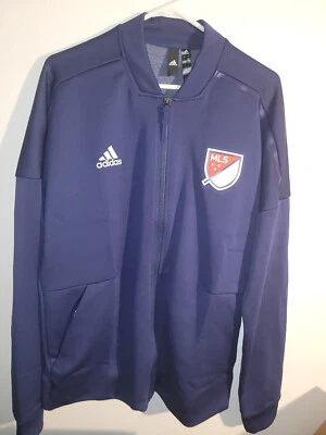 JAQUETA HINO JOGO ALL STAR ADIDAS MLS AZUL MASCULINA L - Imagem 1 de 4
