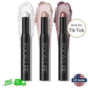 FOCALLURE Shimmer and Matte Cream Eyeshadow Stick,Smooth Brilliant Eye Brightene - Picture 1 of 16