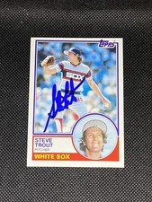 Steve Trout Chicago White Sox Cubs Signed Auto 1983 Topps #461 ~ COA