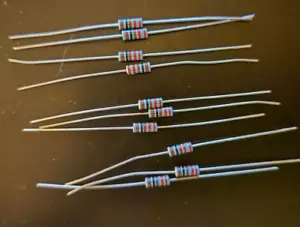 10pcs 221-ohm 1/4W 1% Metal Film Precision Axial Resistors ~ NEW ~ - Picture 1 of 1