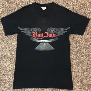 Bon Jovi The Lost Highway Tour 2008 Men's Black Concert T-Shirt Size Small - Picture 1 of 5