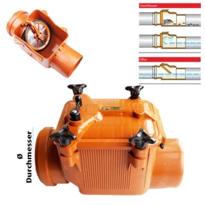 RÜCKSTAUKLAPPE Ø 50 75 110 125 160 200 RÜCKSTAUVERSCHLUSS Rattenschutz Ablauf - Bild 1 von 10