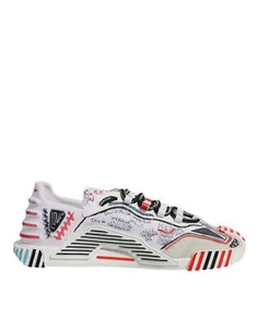 Dolce&Gabbana NS1 Men Multicolor Sneakers Nylon Low Top Flat Trainer Shoes EU 40 - Picture 1 of 7