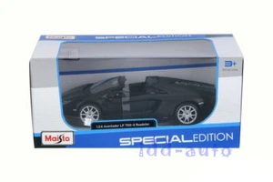 MAISTO LAMBORGHINI AVENTADOR LP 700-4 ROADSTER MATT BLACK 1/24 31504 - Picture 1 of 7